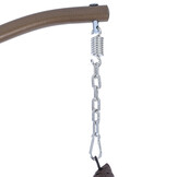 Hangstoel - 95x110x65 cm - met kussen - bruin donkerbruin