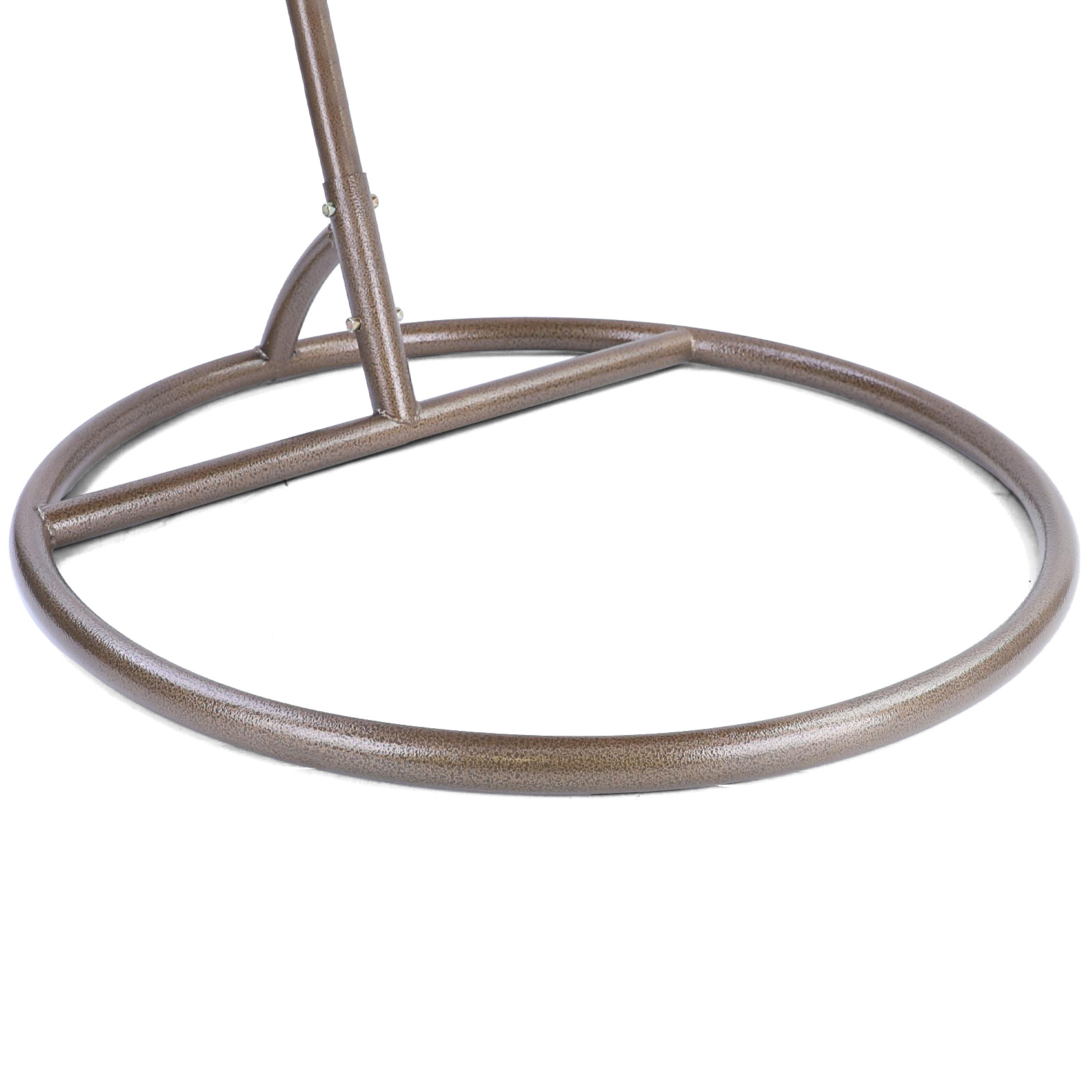 Hangstoel - bruin - 95x106x65 cm - met kussen - donkerbruin