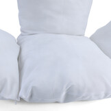 Hangstoel - ei stoel - 95x110x65 cm - met kussen - roze wit