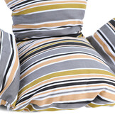 Hangstoel - 95x110x65 cm - met kussen - zwart sunsetstijl