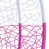 Hangstoel - roze wit - 120x106x70 cm - met kussen - gebloemd