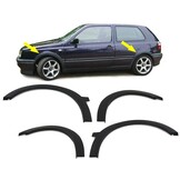 Spatbordverbreders - geschikt voor VW Golf 3 1991-1997 - sportief