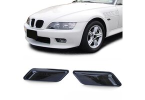 Zijkant knipperlichten geschikt voor BMW Z3 Coupé / Roadster 1994-2002 - smoke zwart