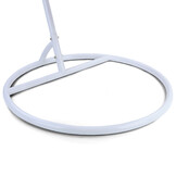 Hangstoel - wit - 120x106x70 cm - met kussen - beige