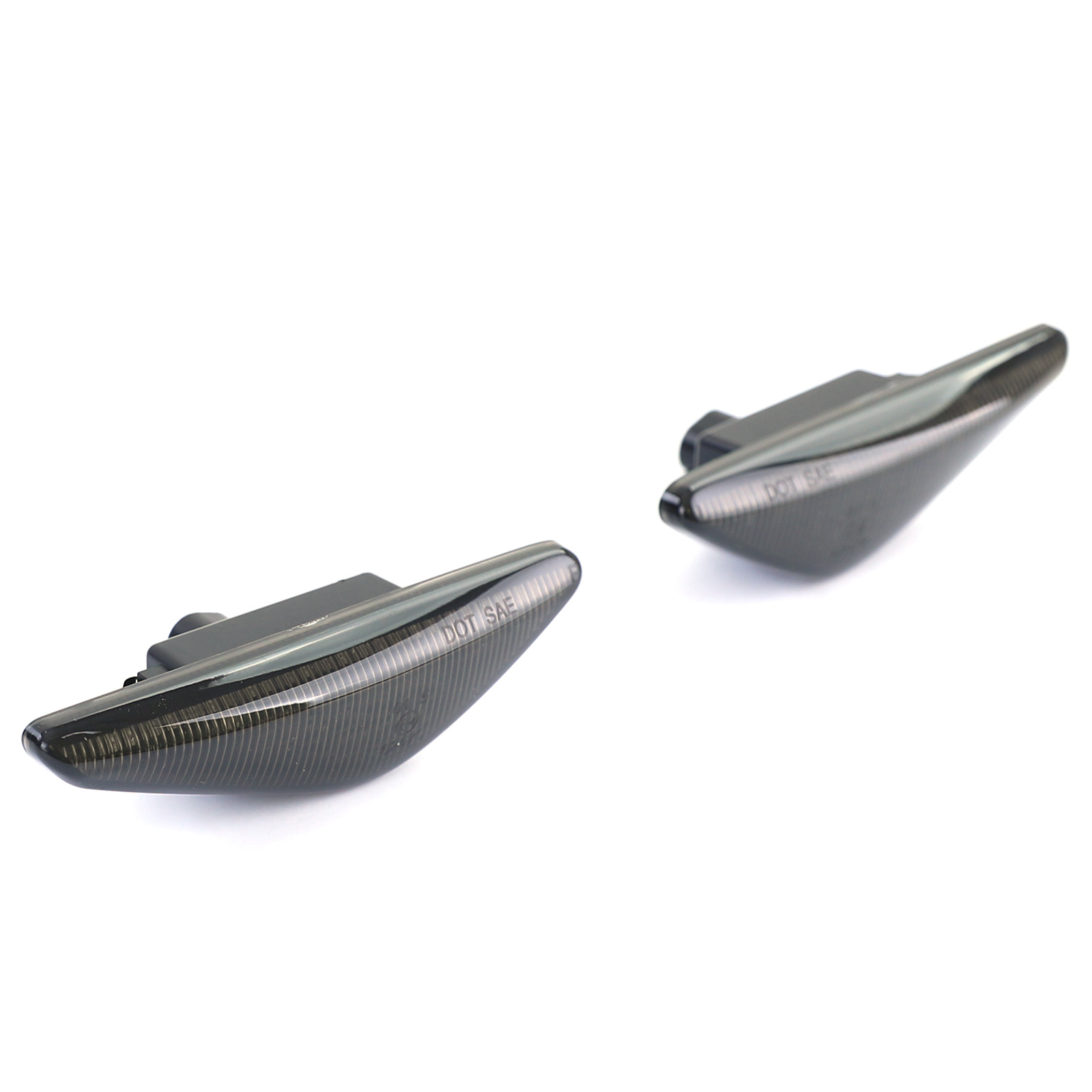 Zijkant knipperlichten geschikt voor BMW 3-serie E46 Coupé Cabrio 2003-2007 - smoke zwart