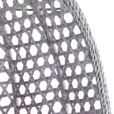 Hangstoel - grijs - 95x106x65 cm - met kussen - donkerbruin