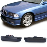 Zijkant knipperlichten geschikt voor BMW 3 BMW X5-serie E36 E53 1996-2000 Sedan Touring Coupé Cabrio M3 - smoke zwart
