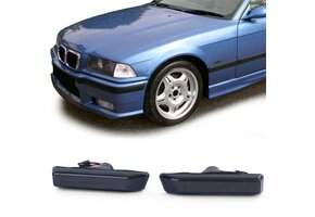 Zijkant knipperlichten - BMW 3 BMW X5-serie E36 E53 1996-2000 Sedan Touring Coupé Cabrio M3 - smoke zwart