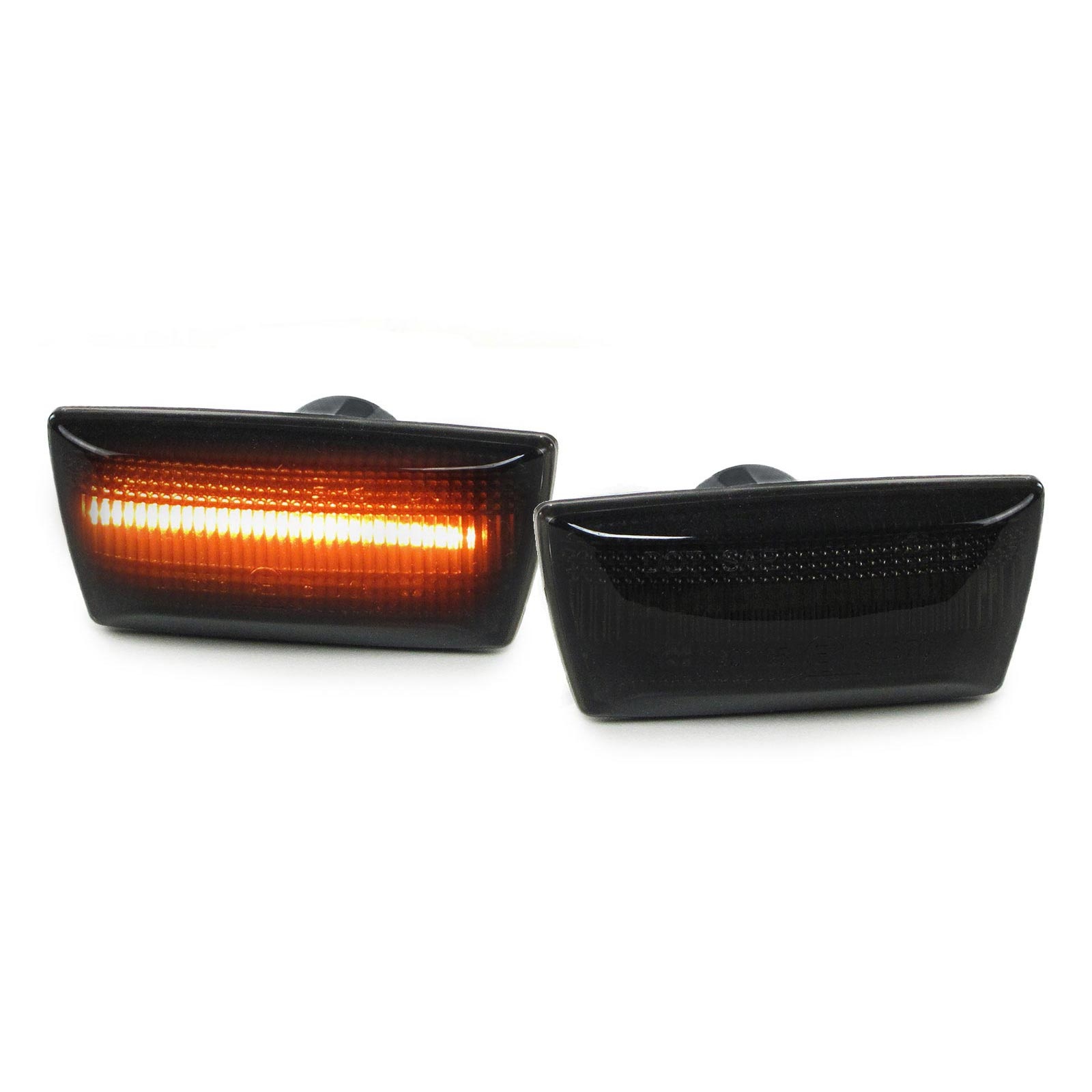 Zijkant knipperlichten - Opel Astra H / Insignia / Zafira B / Corsa D - smoke zwart