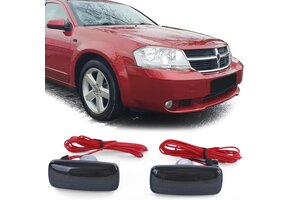 Zijkant knipperlichten - Dodge Charger Avenger Calibre Nitro - smoke zwart