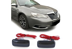 Zijkant knipperlichten - Dodge Grand Caravan Lancia Flavia-type JS - smoke zwart