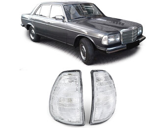 Knipperlichten geschikt voor Mercedes-type W123 C123 S123 Sedan Coupe T-Model - 1976-1985 - wit