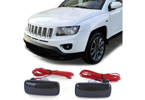 Zijkant knipperlichten - Jeep Patriot / Compass / Commander - gerookt zwart