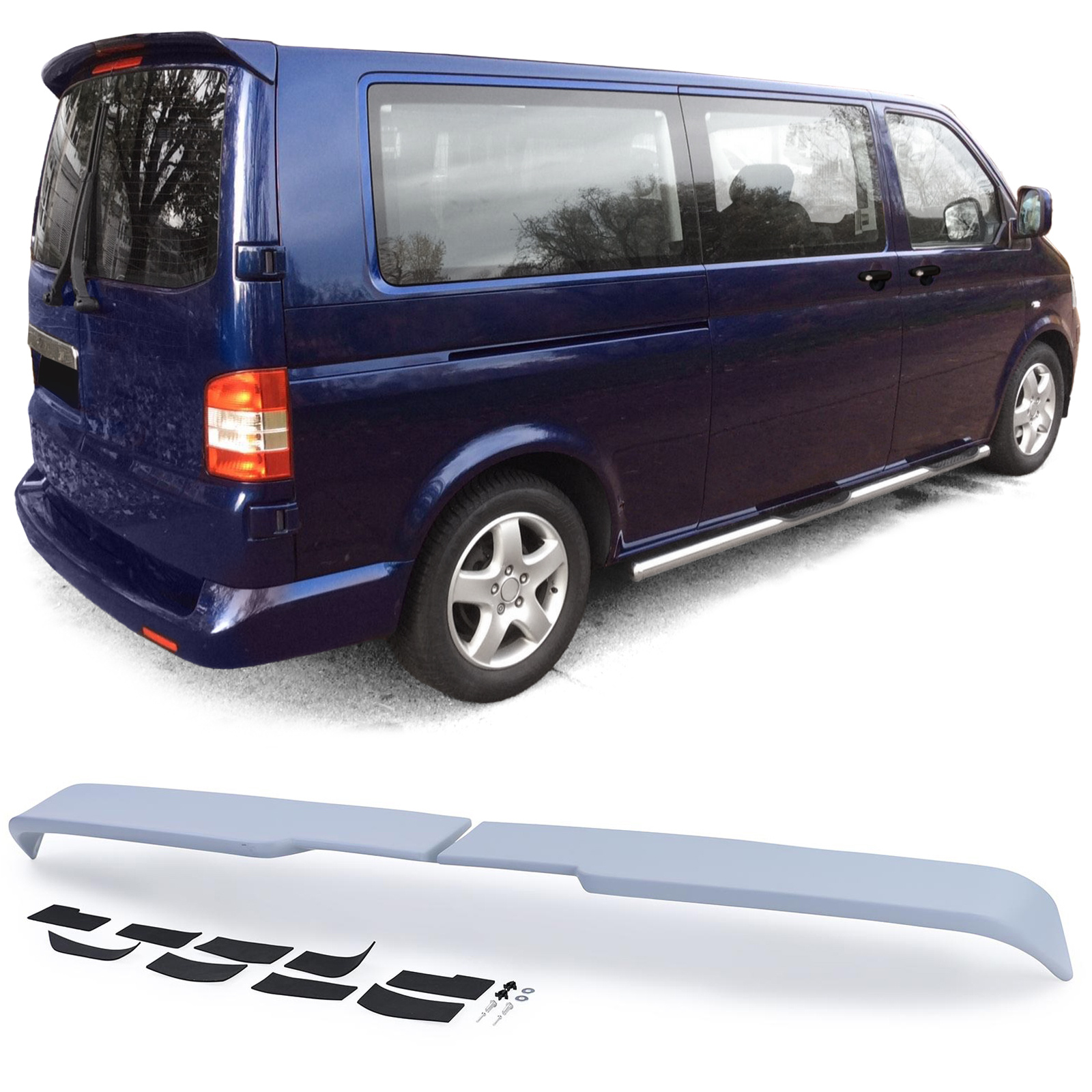 Spoiler - dakspoiler - voor VW Bus T5 T5.2 / Bus / Transporter 2003-2015 - stabiel kunststof