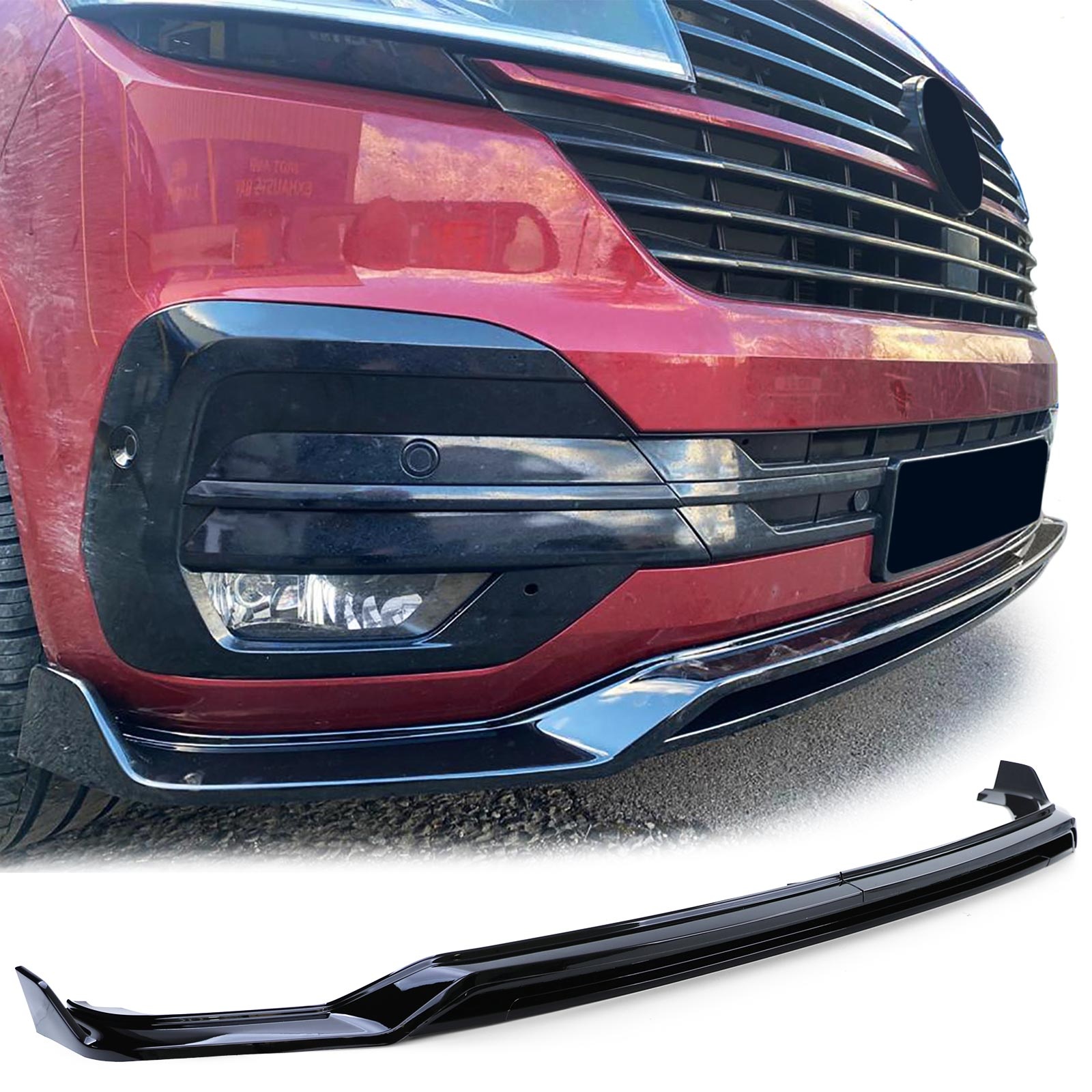 Spoiler - voorspoiler lip geschikt voor VW Bus T6.1 vanaf 2019