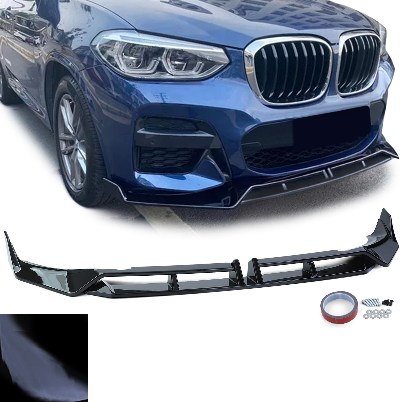 Spoiler - voorspoiler lip - geschikt voor BMW X3 G01 vanaf 2021