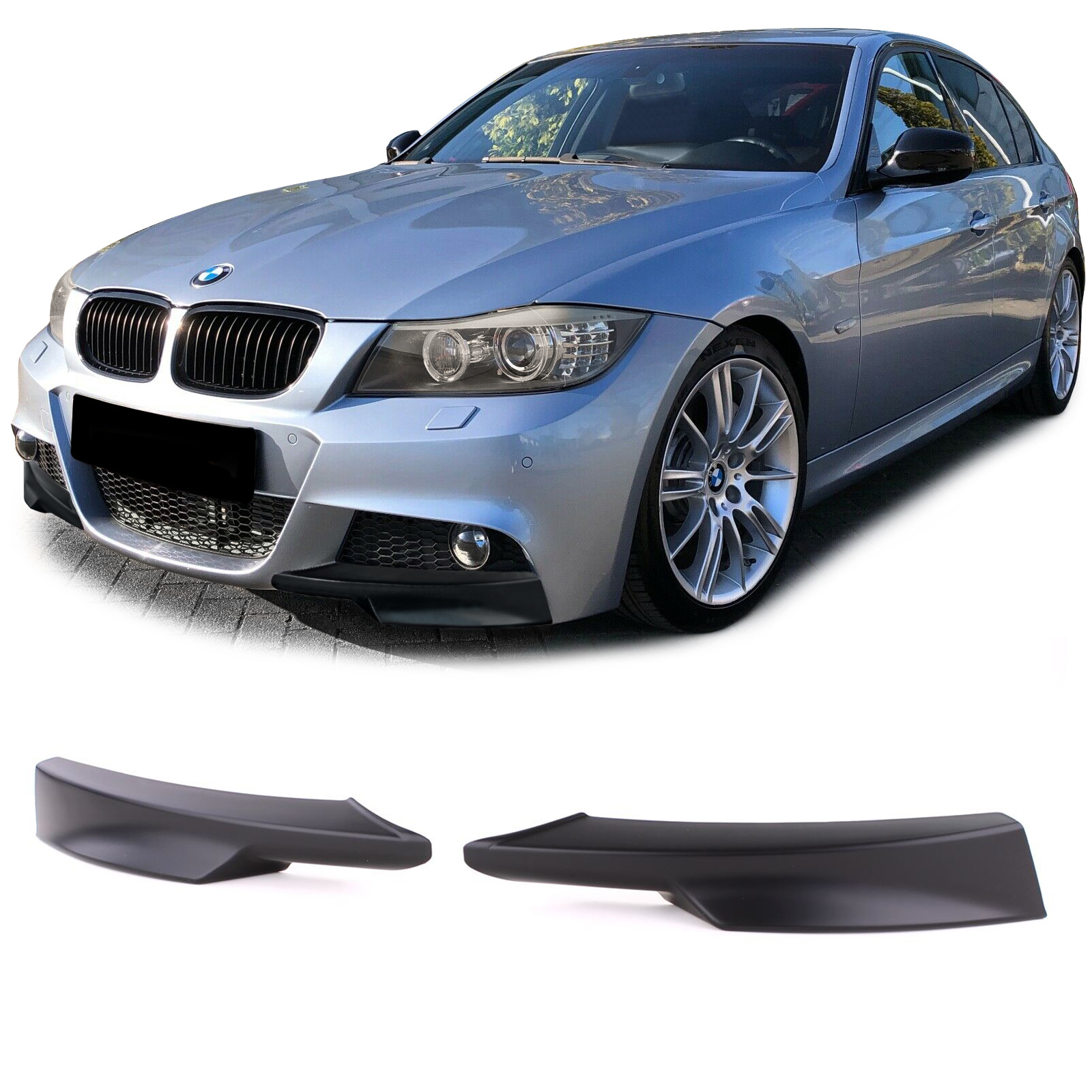 Spoiler - voorspoiler - hoeksplitter geschikt voor BMW 3 Serie E90 E91 / Sedan / Touring 2008-2012
