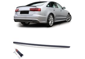 Spoiler - achterspoiler - geschikt voor Audi A6 type-C7 Sedan 2011-2018 - matzwart