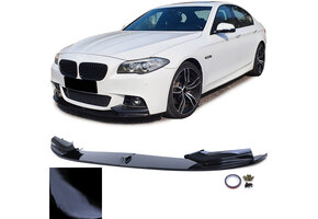 Spoiler - voorspoiler lip - BMW 5 serie-F10 F11 / Sedan / Touring 2010-2017 - glanzend zwart