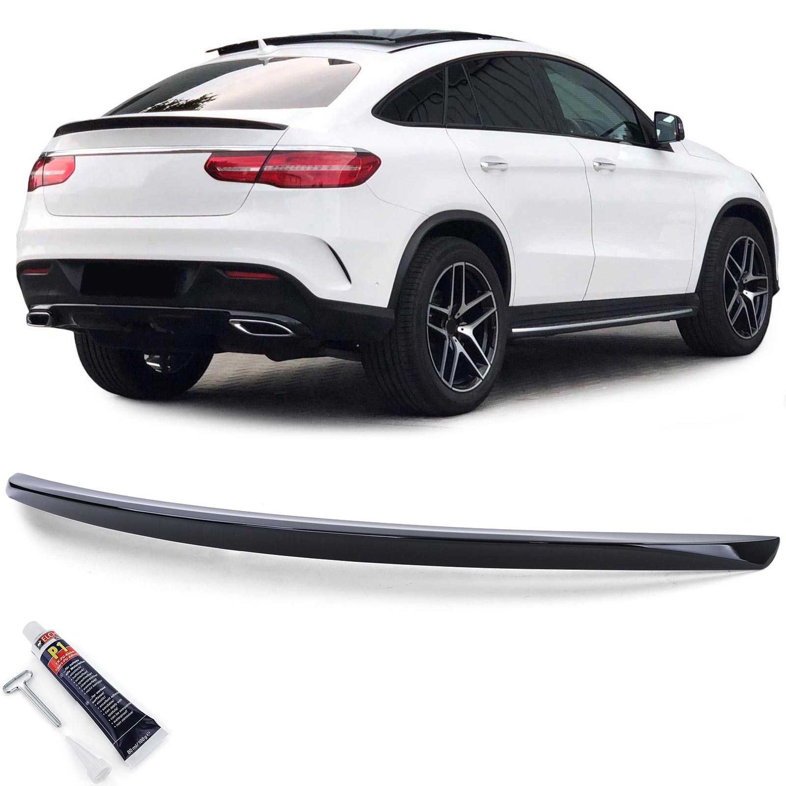 Spoiler - achterspoiler - voor Mercedes CLE type-C292 2015 - glanzend zwart