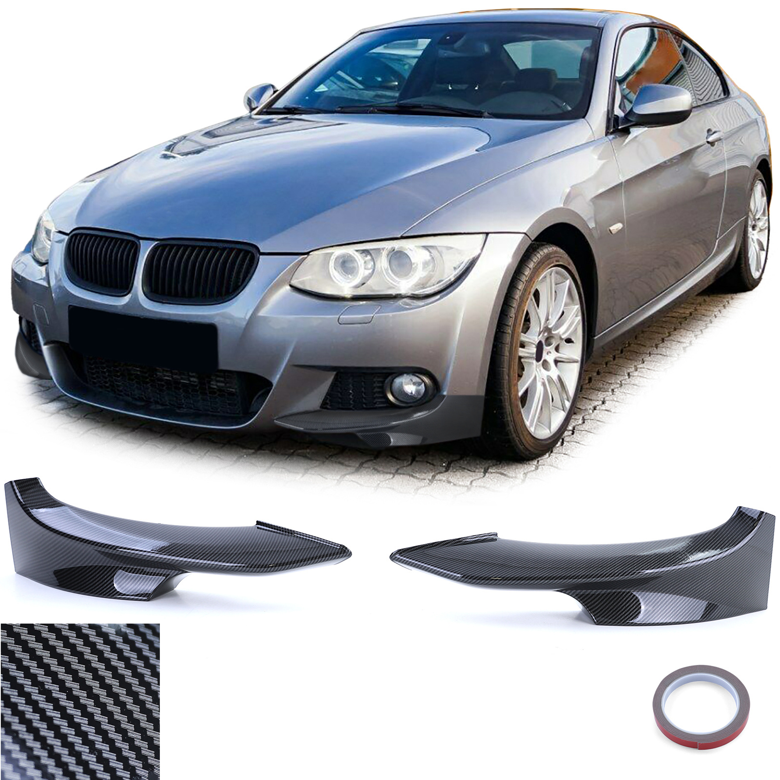 Spoiler - voorspoiler - hoeksplitter - BMW 3 Serie E92 E93 / Coupé / Cabrio 2010-2013