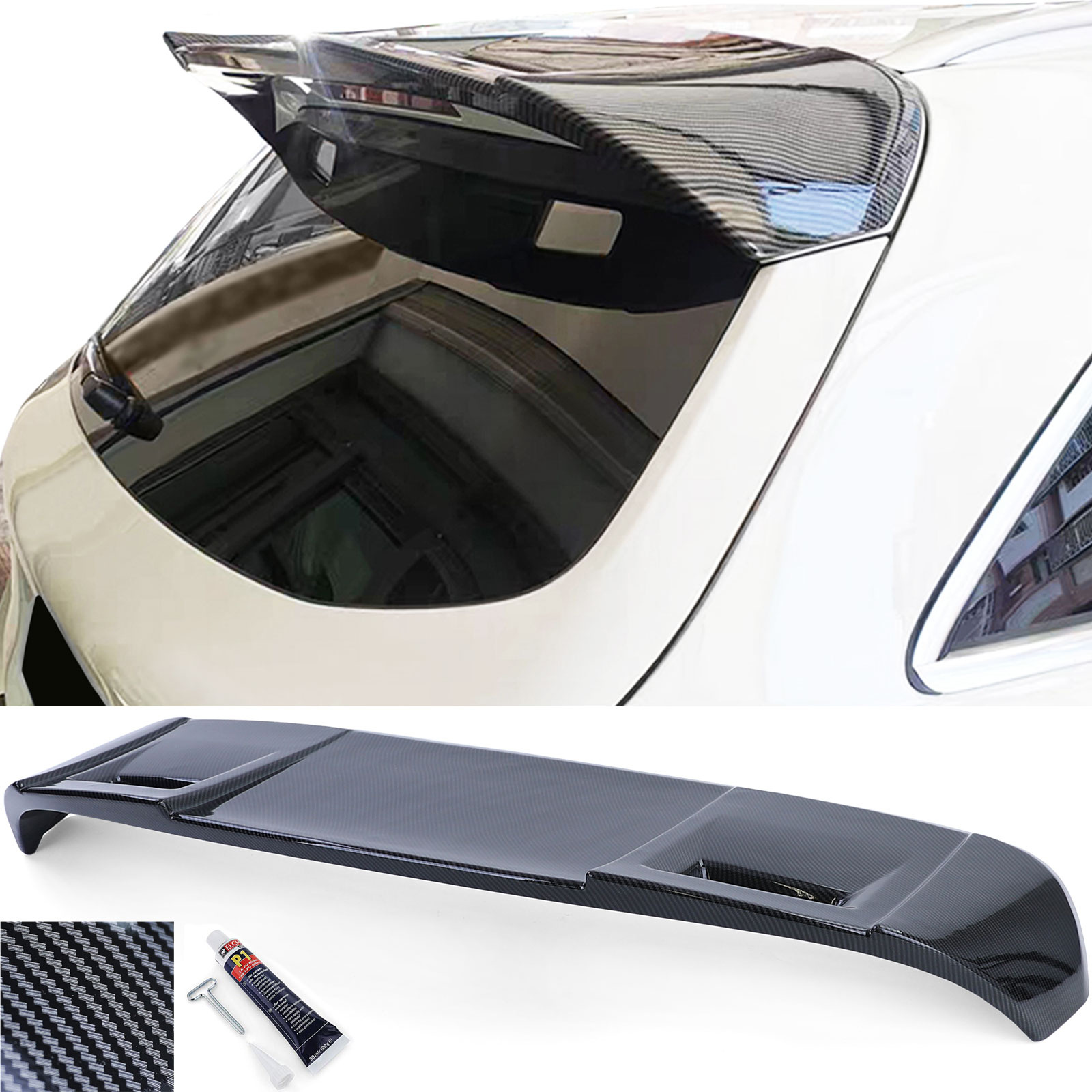 Spoiler - dakspoiler - voor Mercedes GLC SUV X253 vanaf 2015
