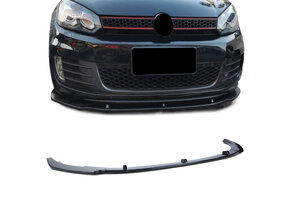 Spoiler - voorspoiler lip - voor VW Golf 6 5K1<br />
 GTI 2009-2013 - glanzend zwart