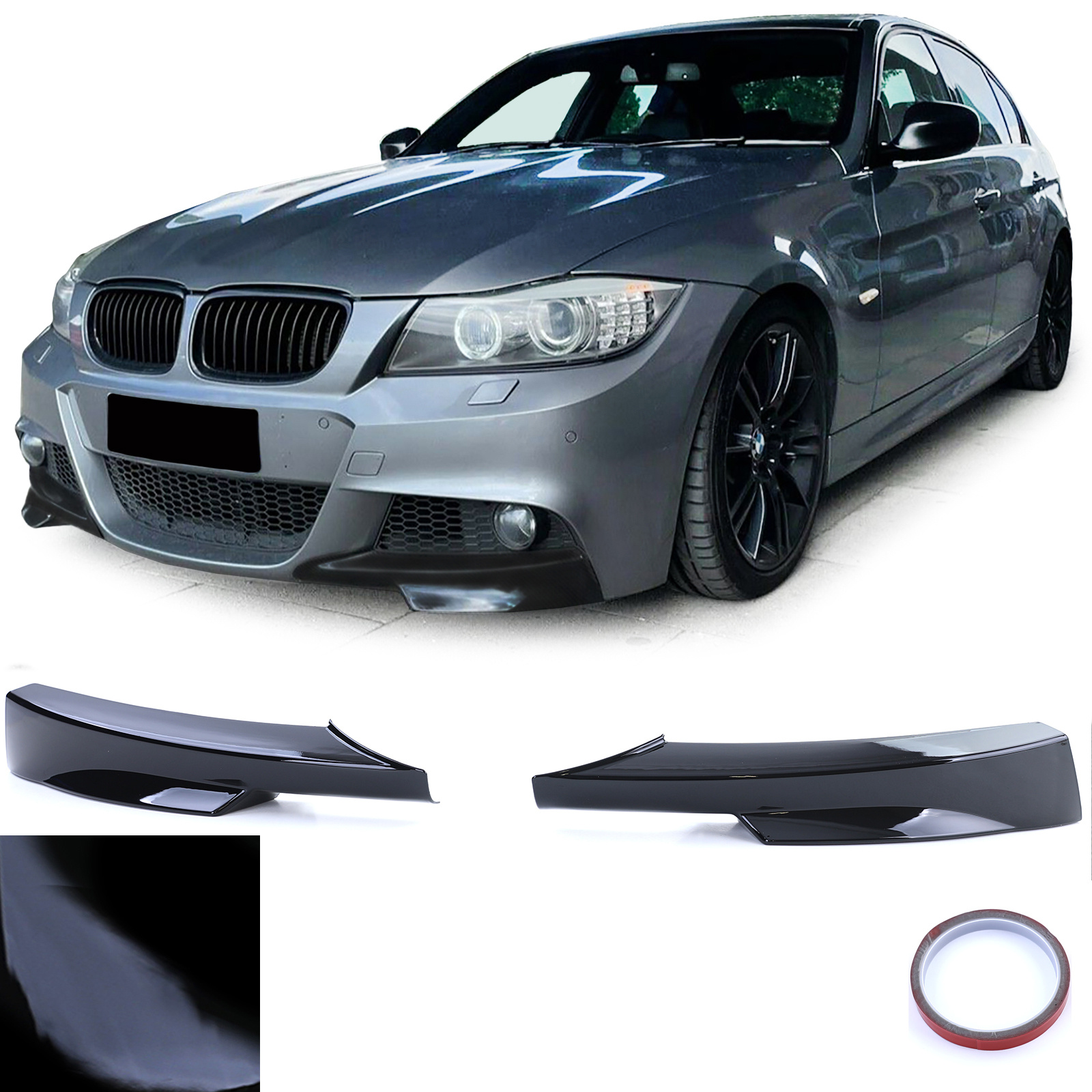 Spoiler - voorspoiler - hoeksplitter - BMW 3 Serie E90 E91 / Sedan / Touring 2008-2012