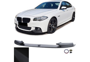 Spoiler - voorspoiler lip - BMW 5 serie-F10 F11 / Sedan / Touring 2010-2017 - matzwart