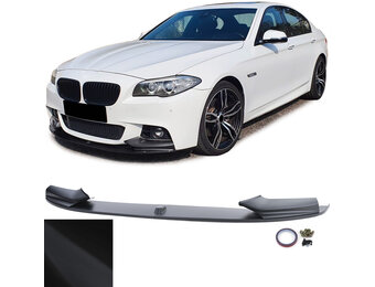 Spoiler - voorspoiler lip - BMW 5 serie-F10 F11 / Sedan / Touring 2010-2017 - matzwart
