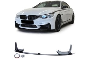 Spoiler - voorspoiler lip - geschikt voor BMW M3 F80 2014 - M4 F82 F83 cabrio / coupé 2014