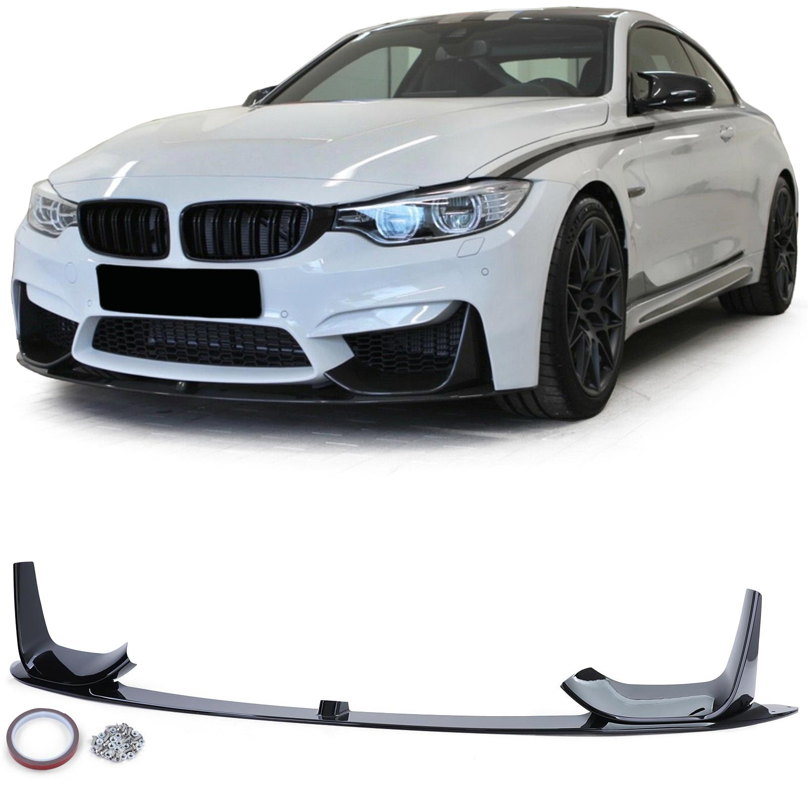 Spoiler - voorspoiler lip - BMW M3 F80 2014 - M4 F82 F83 cabrio / coupé 2014