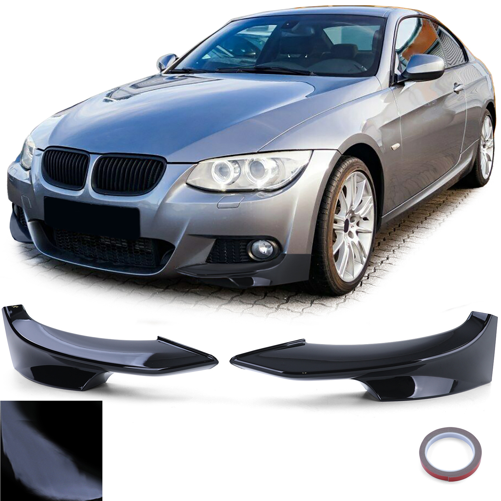 Spoiler - voorspoiler - hoeksplitter - BMW 3 Serie E92 E93 / Coupé / Cabrio 2010-2013