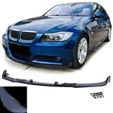 Spoiler - voorspoiler lip geschikt voor BMW 3 serie type-E90 E91 / Sedan / Touring 2005-2008 - glanzend zwart