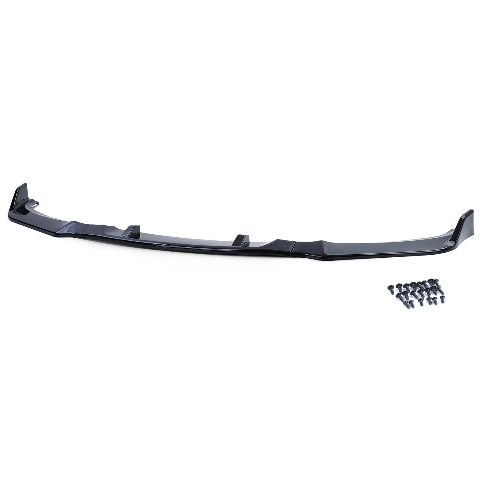 Spoiler - voorspoiler lip geschikt voor BMW 3 serie type-E90 E91 / Sedan / Touring 2005-2008 - glanzend zwart