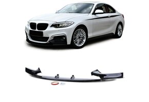 Spoiler - voorspoiler lip - geschikt voor BMW 2 serie type-F22 F23 / coupé / cabriolet 2013 - zwart
