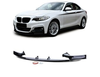 Spoiler - voorspoiler lip - BMW 2 serie type-F22 F23 / coupé / cabriolet 2013 - zwart