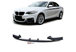 Spoiler - voorspoiler lip - geschikt voor BMW 2 serie type-F22 F23 2013 / coupé / cabriolet - zwart