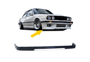 Spoiler - voorspoiler lip geschikt voor BMW 3 serie type-E30 / Sedan / Cabrio / Touring 1987-1994 - zwart