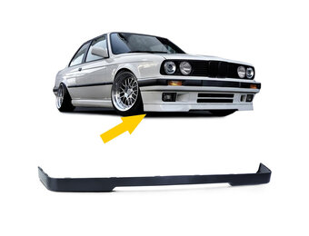 Spoiler - voorspoiler lip - BMW 3 serie type-E30 / Sedan / Cabrio / Touring 1987-1994 - zwart