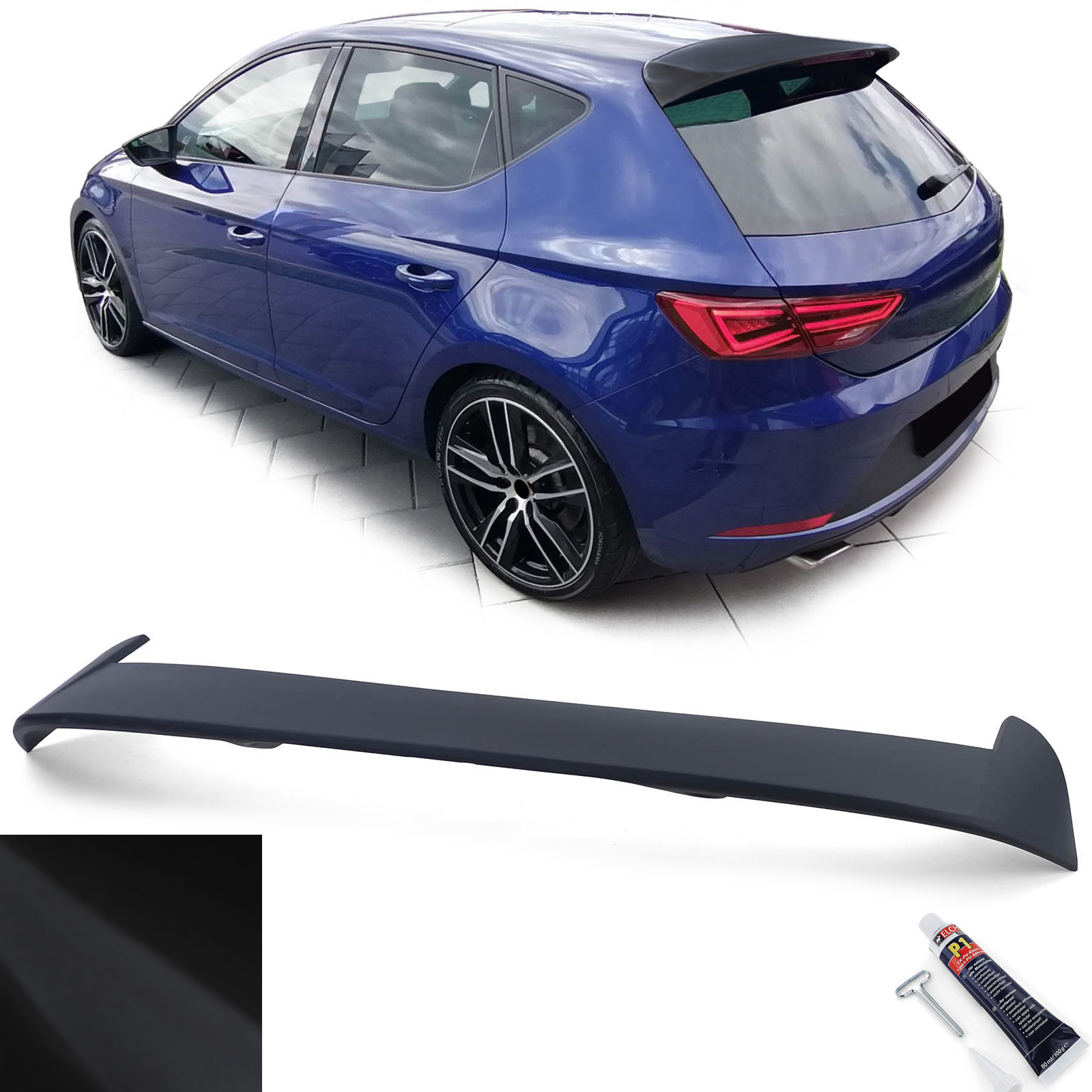 Spoiler - dakspoiler - voor Seat Leon 3 5F 2012-20