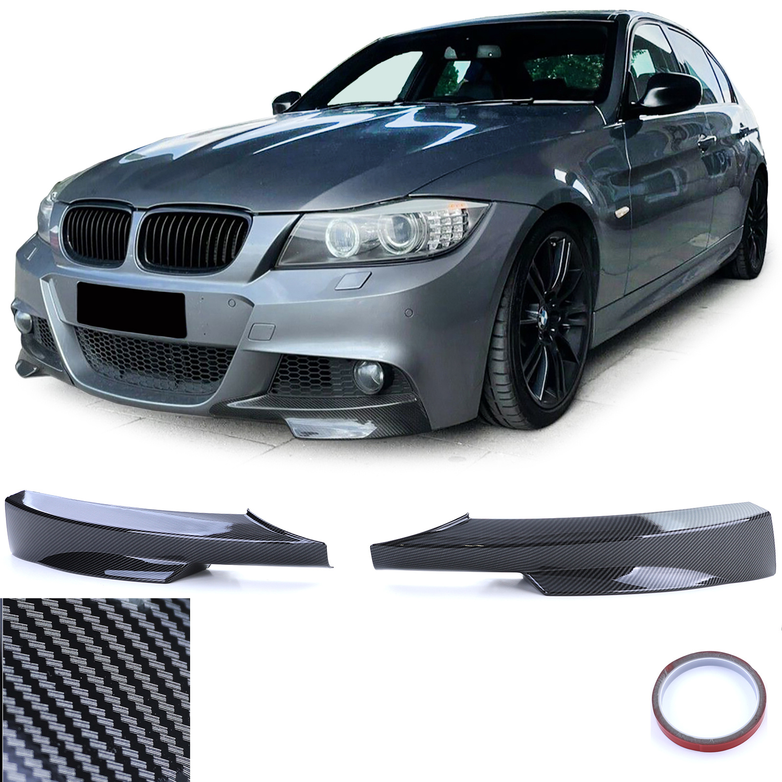 Spoiler - voorspoiler - hoeksplitter - BMW 3 Serie E90 E91 / Sedan / Touring 2008-2012