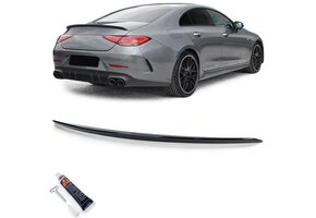 Spoiler - achterspoiler - geschikt voor Mercedes CLS type-C257 2017 - glanzend zwart