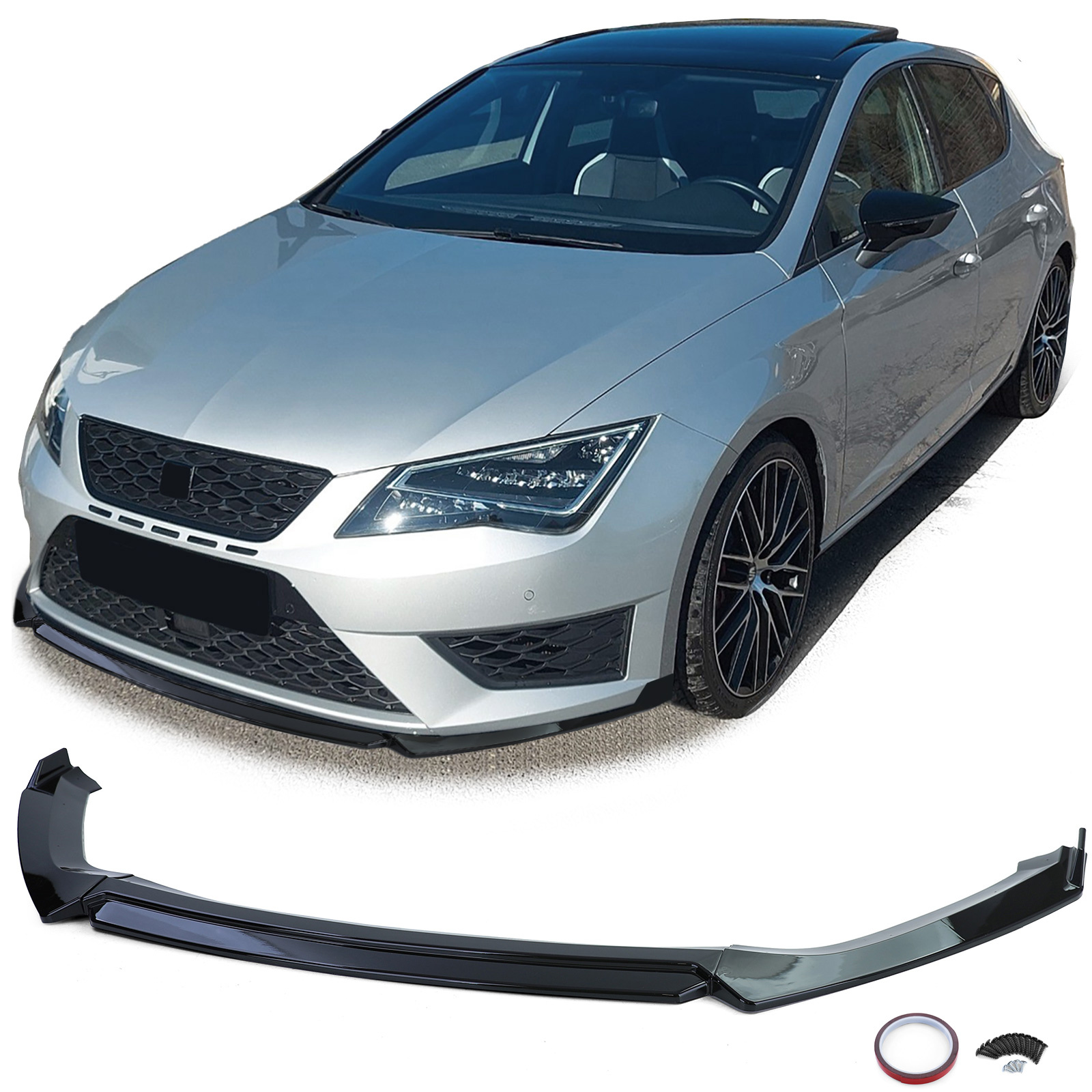 Spoiler - voorspoiler lip - Seat Leon 5F Cupra 2012-20