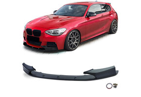 Spoiler - voorspoiler lip geschikt voor BMW 1 serie type-F20 F21 2010-2014 - matzwart
