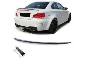 Spoiler - achterspoiler - voor BMW 1 serie-E82 / Coupé 2007-2013 - glanzend zwart