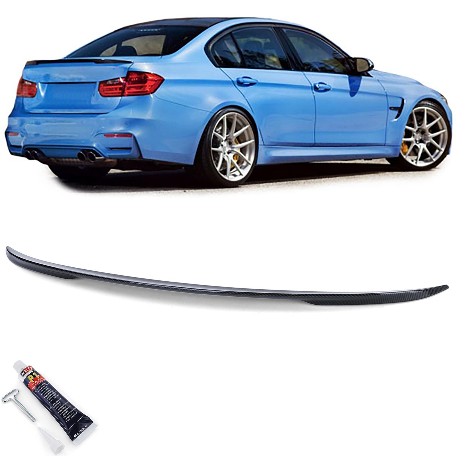 Spoiler - achterspoiler - geschikt voor BMW 3 Serie F30 F80 / Sedan / M3 2011-2019