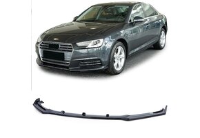 Spoiler - voorspoiler lip geschikt voor Audi A4 B9 8W / Sedan / Avant 2015-2019 - zwart