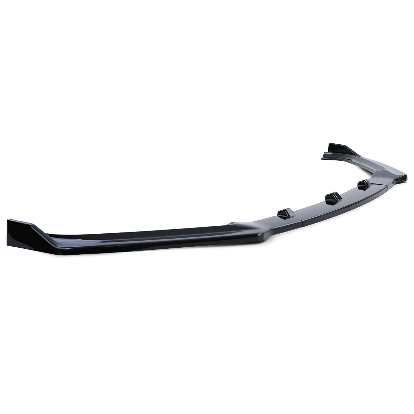 Spoiler - voorspoiler lip geschikt voor Audi A4 B9 8W / Sedan / Avant 2015-2019 - zwart