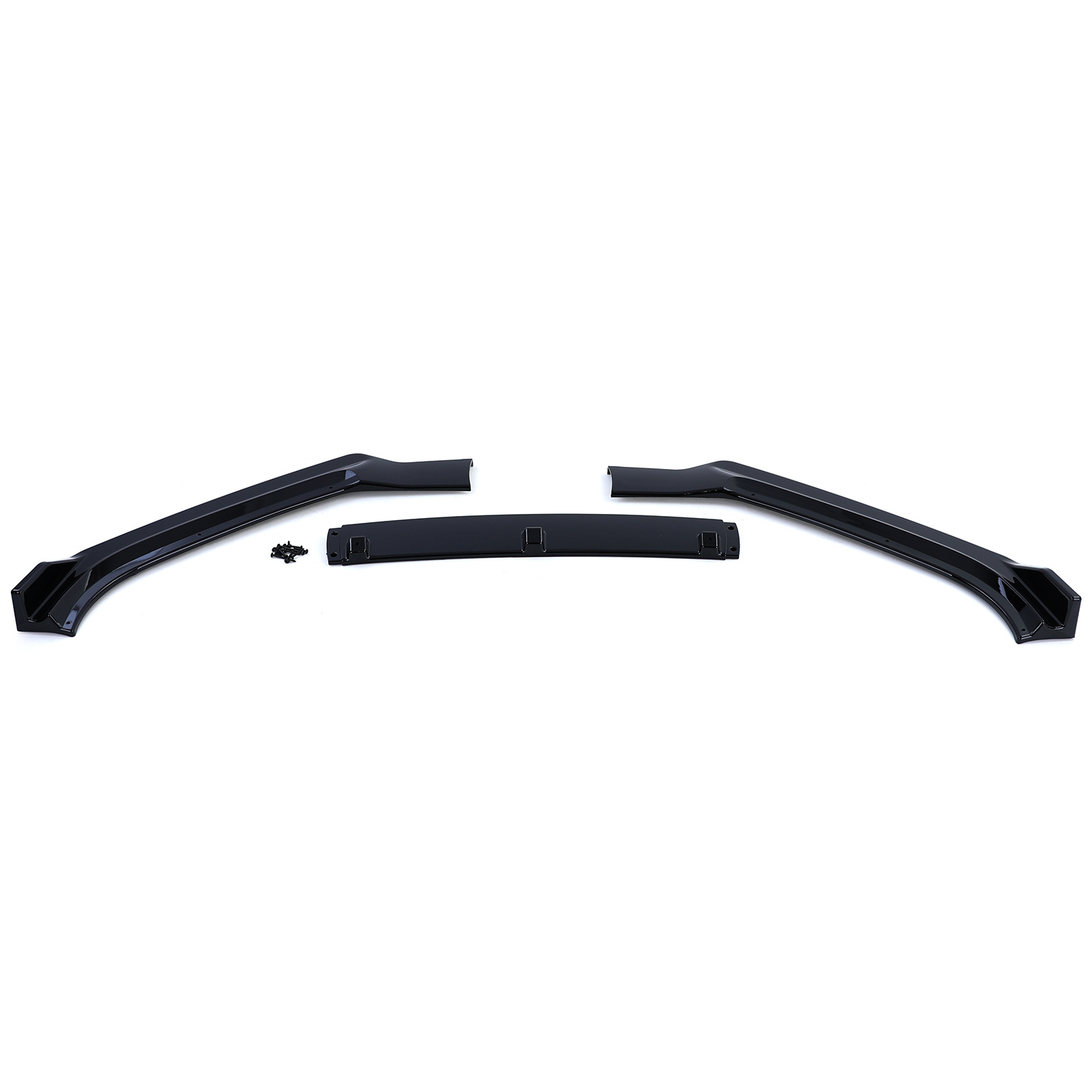 Spoiler - voorspoiler lip geschikt voor Audi A4 B9 8W / Sedan / Avant 2015-2019 - zwart